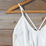 Sea Lace Romper in Coral: Alternate View #2