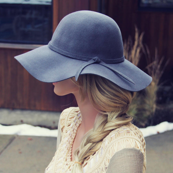 The Sedona Floppy Hat in Gray: Featured Product Image