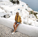 Saskatoon Boho Jacket in Mustard (wholesale): Alternate View #6