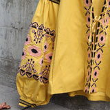 Saskatoon Boho Jacket in Mustard: Alternate View #3