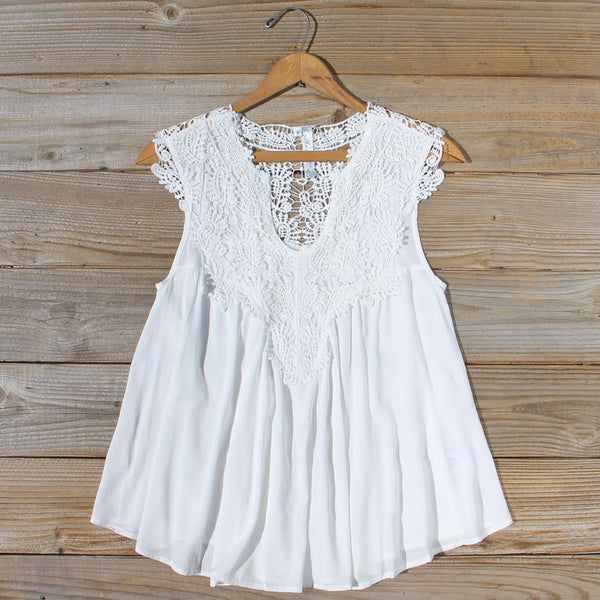 Shaded Peach Top in White: Featured Product Image