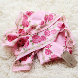 Shaded Rose Vintage Scarf: Alternate View #1