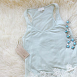 Sage Lace Layering Tank: Alternate View #2