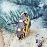 Shadow Druzy Ring: Alternate View #1