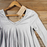 Shadow Lake Cozy Tee in Gray: Alternate View #2