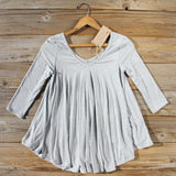 Shadow Lake Cozy Tee in Gray: Alternate View #1