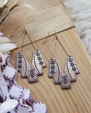 Shadow Sun Earrings in Brushed Gold: Alternate View #1