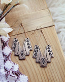 Shadow Sun Earrings in Brushed Gold: Alternate View #2