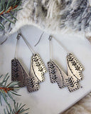 Shadow Sun Earrings in Brushed Silver: Alternate View #1