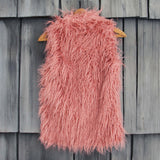 Siberian Rose Faux Fur Vest: Alternate View #4