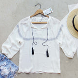 Sonora Tassel Top: Alternate View #1
