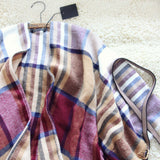 Cozy & Sweet Plaid Wrap: Alternate View #2