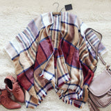 Cozy & Sweet Plaid Wrap: Alternate View #1