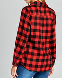 Ski Lodge Plaid Flannel in Red: Alternate View #4
