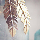 Sky Feather Earrings: Alternate View #2