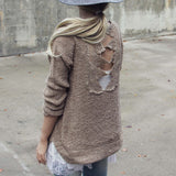 Sky Oak Sweater in Taupe: Alternate View #4