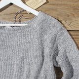 Skyline Lace Sweater Dress in Ash: Alternate View #2