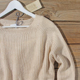 Skyline Lace Sweater Dress in Sand: Alternate View #2