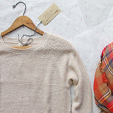 Skyline Lace Sweater in Sand: Alternate View #3