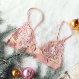 Sleepy Lace Bra in Rose: Alternate View #1