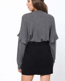 Sloane Sweet Tee in Gray: Alternate View #4