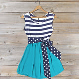 Smoke Blossom Dress in Teal: Alternate View #1