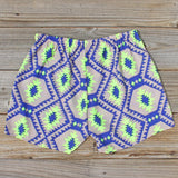 Smoke & Mirrors Shorts in Lime: Alternate View #3