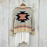 Smoke River Sweater in Peach: Alternate View #5