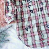 Snow Clouds Plaid Top: Alternate View #3