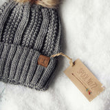 Snow Dust Cozy Beanie in Gray: Alternate View #2