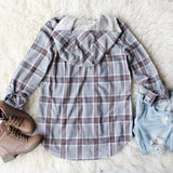 Snowy Falls Plaid Top: Alternate View #4