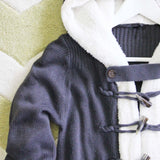 The Snowy Toggle Sweater in Coal: Alternate View #2