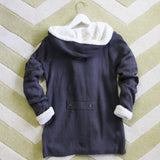 The Snowy Toggle Sweater in Coal: Alternate View #4