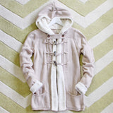 The Snowy Toggle Sweater in Cream: Alternate View #2