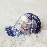 Snowcap Plaid Hat in Navy: Alternate View #1