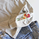 Snowcaps Embroidered Sweatshirt: Alternate View #4
