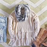 Snowflake Boyfriend Sweater in Cream: Alternate View #1