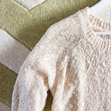 Snowflake Boyfriend Sweater in Cream: Alternate View #4