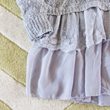 Snowflake Boyfriend Sweater in Gray: Alternate View #3