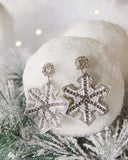 Snowflake Earrings: Alternate View #1