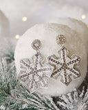 Snowflake Earrings: Alternate View #2