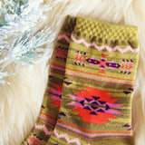 Snowy Cabin Socks: Alternate View #2