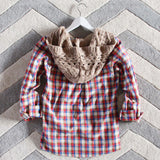 Snowy Canoe Plaid Top: Alternate View #5