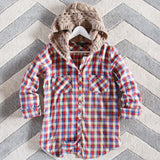 Snowy Canoe Plaid Top: Alternate View #3