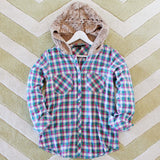 Snowy Canoe Plaid Top in Pine: Alternate View #4