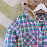 Snowy Canoe Plaid Top in Pine: Alternate View #3