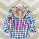 Snowy Canoe Plaid Top in Pine: Alternate View #5