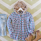 Snowy Canoe Plaid Top in Pine: Alternate View #2