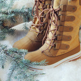 The Snowy Pines Snow Boots in Tan: Alternate View #2