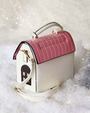 Snowy Cottage Purse in White: Alternate View #3